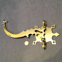 Brass Clockwork Spit Bracket SB35