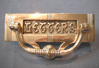 Brass Door Knocker / Letter Flap LF216