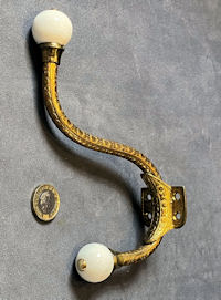 Brass Double Hat and Coat Hook, 2 available CH35