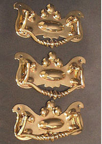 Brass Drawer Handles, 3 available CK62