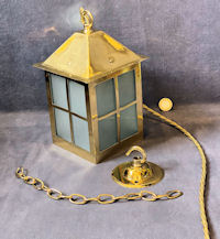 Brass Electric Hall Lantern HL570