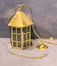 Brass Electric Hall Lantern HL571