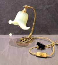 Brass Electric Side Lamp / Wall Light