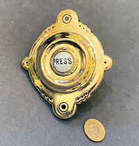 Brass Exterior Electric Bell Push EP587