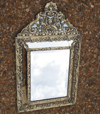 Brass Framed Wall Mirror