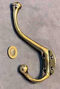 Brass Hat & Coat Hook CH120