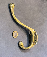 Run of Brass Hat & Coat Hooks, 9 matching available CH115