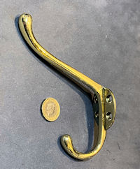 Brass Hat or Coat Hook, 3 available CH142