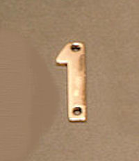 Brass House Number HN24