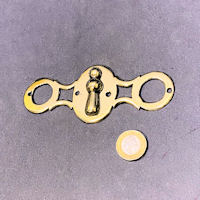 Brass Keyhole Cover and Backplate KC573