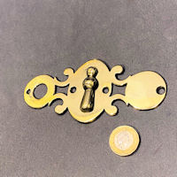Brass Keyhole Cover and Backplate KC574