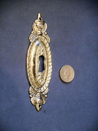 Brass Keyhole Surround, 3 matching available KC387