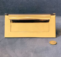 Brass Letter Flap with Door Pull LF362