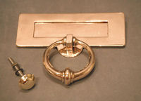 Brass Letter Flap and Door Knocker LF248