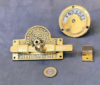 Brass Loo Door Bolt Set LL112