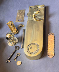 Brass Loo Door Lock Set