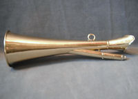 Brass Megaphone with Whistle