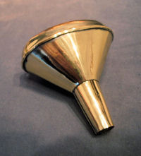 Brass Motorist's Funnel F2