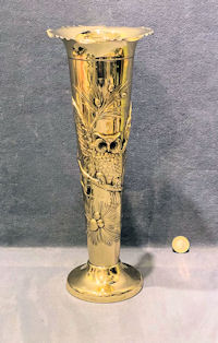 Brass Owl Vase