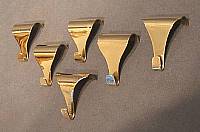Brass Picture Rail Hooks, large quantity available PH5