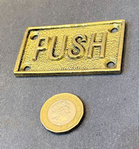 Brass Push Plate NP445
