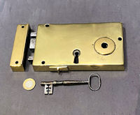Brass Rim Lock RL883