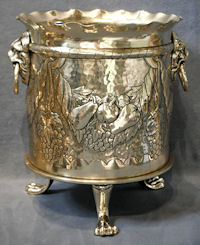 Brass Shell Case Jardiniere