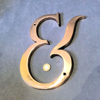 Brass Shop Sign Ampersand