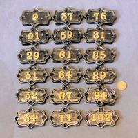 Brass on Cast Iron Number Plates HN32