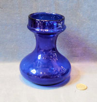 Bristol Blue Glass Hyacinth Bulb Vase, 2 available BV17