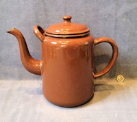 Brown Enamel Canteen Teapot TP22