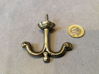 Cast Iron Double Coat / Cup Hook, 3 available CH903