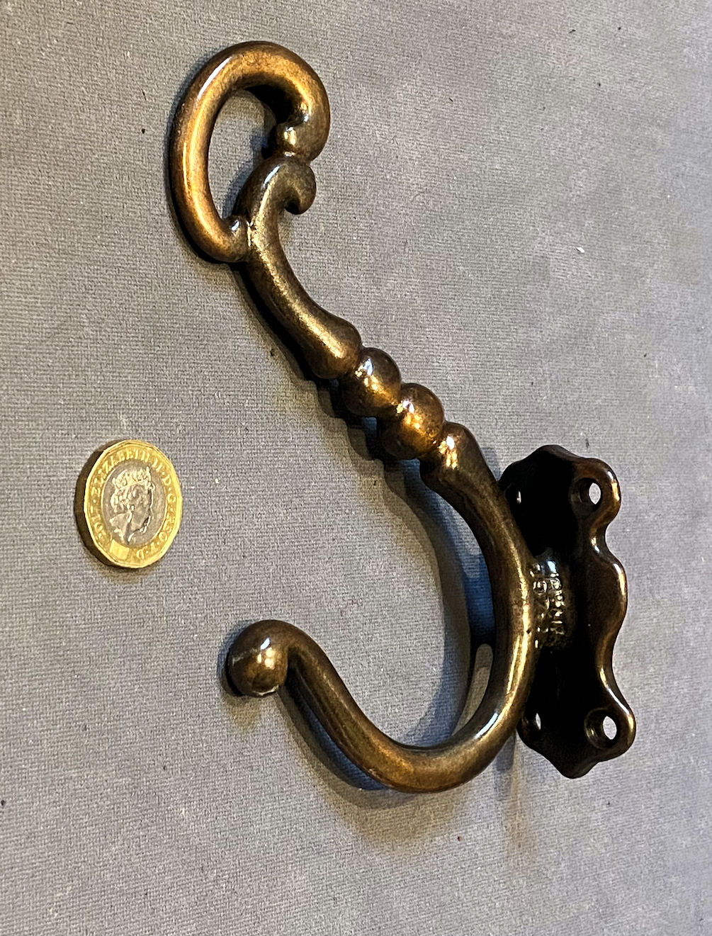 Coat Hook, Wall Hook, Antique Ceramic Decorative Hook , Cast Iron