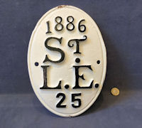 Cast Iron Plaque 1886