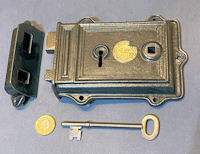 Cast Iron Rim Lock RL991