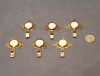 Ceramic and Brass Picture Hooks, 4 available PH28