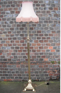 Corinthian Column Brass Standard Lamp