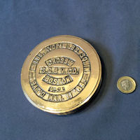 Circular Brass 4lb Weight W337