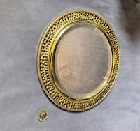 Circular Brass Framed Wall Mirror M206