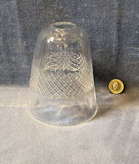 Clear Cut Glass Lamp Shade S567