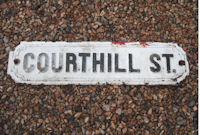 Courthill St. Cast Iron Sign S177