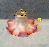 Cranberry Tinted Glass Lamp Shade S230