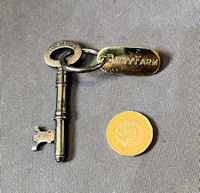 Dairy Farm Brass Tag with Key K231