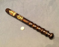 Decorated Ebony Police Truncheon