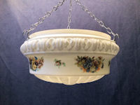 Decorated White Bowl Electric Light Fitting HL502