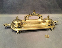 Decorative Brass Inkstand