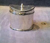 Dixon Nickel Plated Tea Caddy