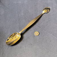 Double Ended Brass Cooks Spoon C93
