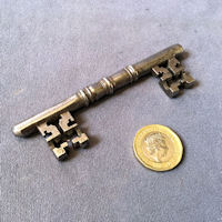 Double Ended Wrought Iron Door Key