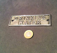 Drinking Water Aluminium Plaque NP288